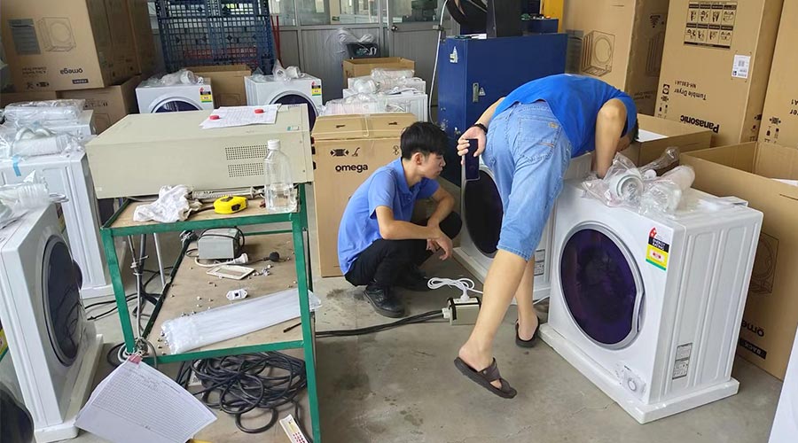 驗貨省心省力！澳洲omega客戶稱贊衣物烘干機代工質(zhì)量高